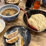 三田製麺所 - 餃子セット+ライス(小)