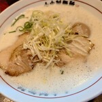 山なか製麺所 - 鶏白湯らーめん(750円)+煮玉子(100円)