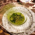 La maison du caviar 17℃ - 宇治抹茶布朗曼傑、青梅翡翠煮、開心果脆皮、白玉團子