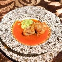 La maison du caviar 17℃ - 虎魚のフリット、ブイヤベース、枝豆と湯葉のピュレ、おかわかめのソティ