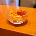 鮨 井上 - ウニとイクラ