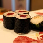 鮨 井上 - 鉄火巻と広島菜巻