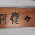 Nikusenton Ya Sasaki - 階段踊り場付近の看板