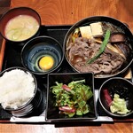 Nikusenton Ya Sasaki - すきやき定食　1,200円