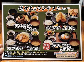 肉鮮問屋 佐々木 - ランチメニュー