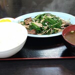 Tontei - 松阪牛のレバニラ炒め定食