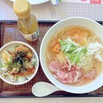 デニーズ - 冷麺風カペリーニセット　1390円