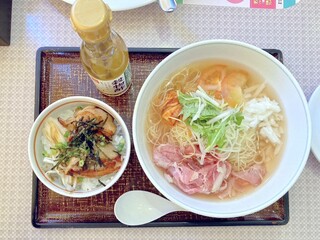 デニーズ - 冷麺風カペリーニセット　1390円