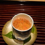 井本 - 毛蟹、焼きナスのジュレ