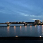 本家 寺津屋 - 宍道湖の夜景（寺津屋から宍道湖大橋を望む）