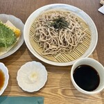 手打ち蕎麦と甘味 満星 - 海老天ザル蕎麦