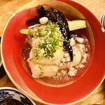 Bikutori Honten - 揚げ出し豆腐と茄子の鳥そぼろ餡掛け