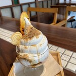 喫茶 いそべ - 季節のスイーツ【さつまいもソフト】