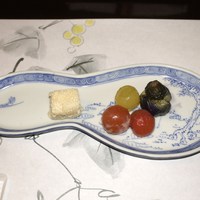 割烹 やました - 先付  葡萄の山葵漬け 美味し！