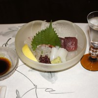割烹 やました - お造り  鮪、イカ、海老
