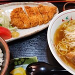 満福亭 - 料理写真:とんかつとラーメンセット