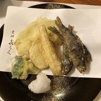貴船喜らく - アマゴと夏野菜の天ぷら