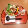 Ajino Mingei - 2023年7月19日(水) 彩り野菜の担々うどん 1,190円