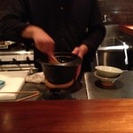 ぽつらぽつら - 混ぜて取り分けてくれました！