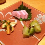 酒彩蕎麦 初代 恵比寿店 - 香の物　盛り合せ