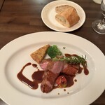 シェ・レノン - メイン:鴨肉のロースト バルサミコソース