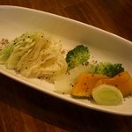Kafe Jikyuu Jisoku - 前菜の温野菜