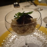 ラ・グランターブル ドゥ キタムラ - 温前菜：いろいろな貝類のリゾット　パルミジャーノ風味