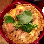 青山 がらり - セットの親子丼