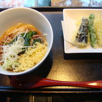 麓屋 京王プラザホテル - [料理] きつね蕎麦 & 季節の野菜天ぷら