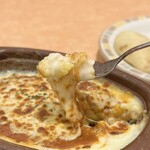 サイゼリヤ - 焼チーズドリアのアップ