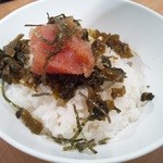 角ハイボール麺酒場 天 - 高菜明太子ご飯