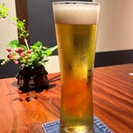 茅乃舎 - 生ビール