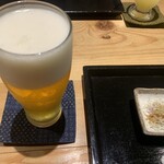 一東菴 - ヱビス生中とお通し