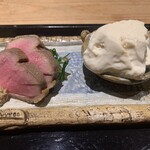 一東菴 - ローストビーフ、湯葉朧豆腐