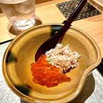 渋谷 鮨 まつもと - ⑥イクラとズワイガニの小丼