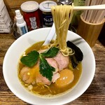 新橋 纏 - 平子煮干しそば 味玉トッピング