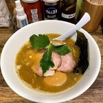 新橋 纏 - 平子煮干しそば 味玉トッピング