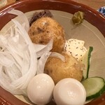 あご出汁餃子 ゆでタン さんじ - 