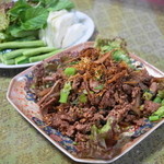 いなかむら - 2013.9 ラープミームー（チェンマイバージョンのラープムー、略してムーミー）