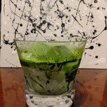 Maison4125 - 抹茶カクテル！圧巻です！初です！オーナーの画と抹茶のコラボ～素敵すぎ！