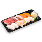 12 pieces of nigiri with popular ingredients