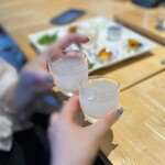 Oishii Sake Kurabu - クラッシュアイスでいただきます♪(*^^)o∀*∀o(^^*)♪