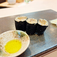 鮨十 - かんぴょう巻きはオリーブオイルに合わせて