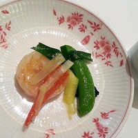 赤坂璃宮 赤坂本店 - 【天然海老と黄ニラの炒め】