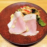 洋食 おがた - サラダ　幸福豚の自家製ロースハムと京都伏見山田ファームの無農薬野菜