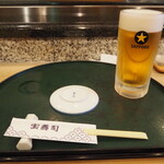 宝寿司 - 生ビール