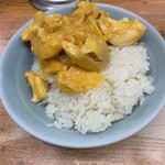 横浜ラーメン 武蔵家  志木店 - 無料のライス中と崩れ玉子のサービス