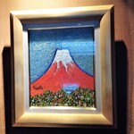 洋食 おがた - 赤富士の絵