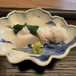 宮坂 - 鱧とメイチダイは、チリ酢と塩酢で