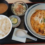 Yabusoba - 穴子のカツ煮定食＠¥850
